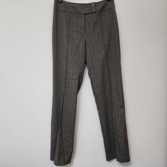&TROUSERS Women's Gray Pleated Stretch Pants Trousers Size 6 - Picture 1 of 7